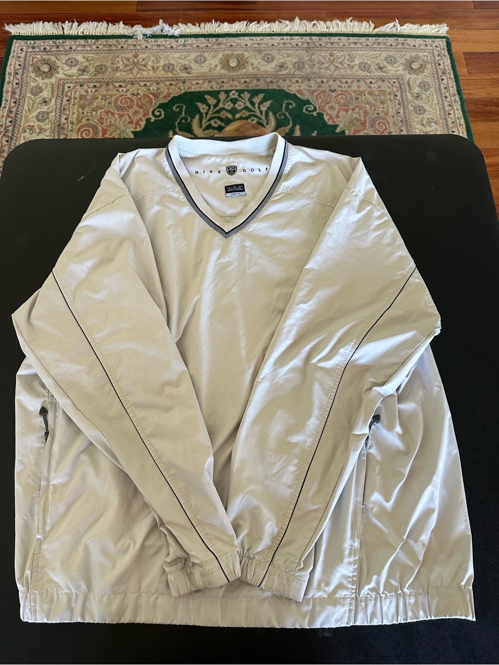 Nike Golf Clima- Fit Men's Light Gray V-Neck Windbreaker Jacket Men’s XL